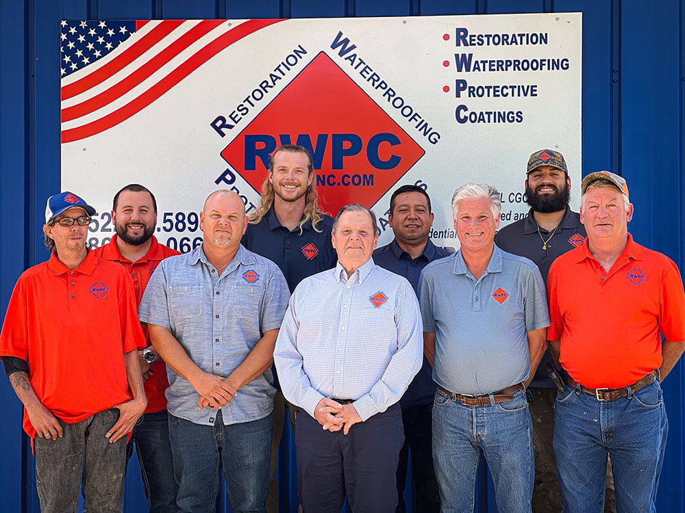 RWPC waterproofing and restoration team in Florida, Georgia and Alabama